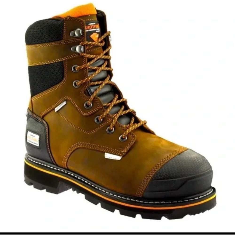 NEW 8" Dozier Work Boot Herman Survivors Professional Series Steel Toe‎ Size 8